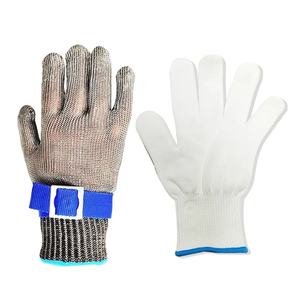 Gants de travail de sécurité en acier inoxydable 316L, anti-coupure de niveau 5, résistants à la déchirure, sans poudre, pour boucher, personnalisables, vente en gros - Product Image 4