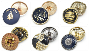 Wear Resistant Eco-Friendly Metal Shank <b>Buttons</b> Square Rectangle Original Metal Material Tailor Supplies For Formal Suit Blazer - Product Image 6