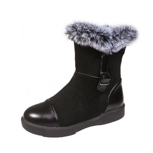 Bottes d'hiver unisexes pour la neige avec rembourrage thermique imperméable, couches d'isolation supplémentaires, chaudes et confortables, semelles épaisses - Product Image 6