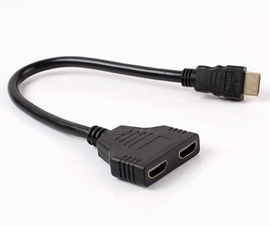 Sipu 1x2 HDMI <span class=keywords><strong>SPLITTER</strong></span> cáp <span class=keywords><strong>1</strong></span> đầu vào 2 đầu ra HDMI <span class=keywords><strong>Splitter</strong></span> Nam để 2 nữ <span class=keywords><strong>1</strong></span> trong 2 ra âm thanh video dây cáp - Product Image 3