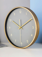 Horloge murale en métal, 1-12 pouces, style européen, créative, meilleures ventes, pour chambre à coucher et salon
