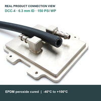 Manguera de Refrigeración Líquida para Servidor YUTE DCC-4 EPDM, 1/4 Pulgadas de Diámetro Interior, 150 PSI, UL94 V-0, Manguera Flexible para Refrigeración de Centros de Datos