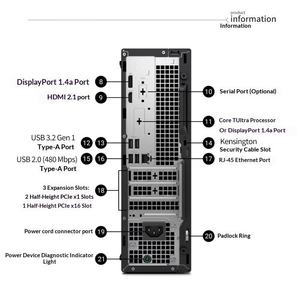 Nuova Offerta Dell Pro QCS1250 <span class=keywords><strong>Computer</strong></span> Desktop Sottile I7-12700, la Workstation Aziendale Definitiva per una Produttività Senza Interruzioni in Ufficio - Product Image 3
