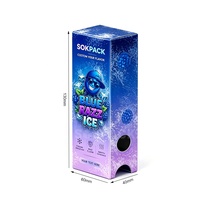 Emballage de cartouches jetables 0,5 ml, personnalisé avec logo, écologique, pelliculage mat, 1g, CR, à l'épreuve des enfants, pour boîte à glace Myrtille