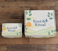 Boîte d'expédition en carton ondulé personnalisée avec logo écologique pour emballage cadeau / cosmétique / vêtements