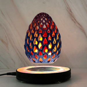 New Design Magnetic Levitation Egg Lamp Red Blue Color Egg Art Decor Levitating <b>Floating</b> Dragom Egg Light Home Decor - Product Image 2