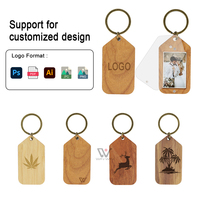 Porte-clés en bois massif personnalisables avec anneau – Artisanat naturel au meilleur prix pour la vente en gros