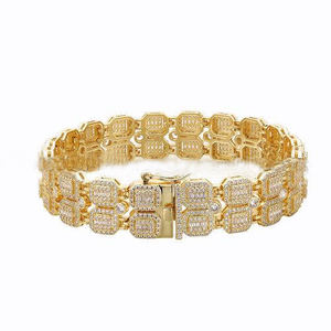 925 Sterling Silver Lab Grown Moissanite Cuban Link Bracelet Iced Out Design Handcrafted For Long Lasting Shine And Stylish - Product Image 2