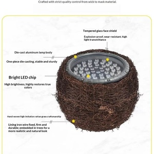 Projecteur LED extérieur étanche pour nid d'oiseau, sept couleurs, angle de faisceau de 30°, indice de protection IP65, pour l'éclairage des arbres de jardin - Product Image 4