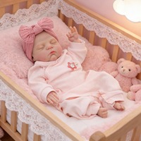 Poupées de sommeil Yeezwood 45 cm Poupée bébé reborn en silicone pleine longueur Jouet réaliste Nouveau-né Bébé en silicone souple Poupée reborn pour fille