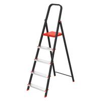 Échelle pliante en aluminium de charge maximale de 150kg à 3-5 marches Escaleras portatives d'extérieur en aluminium avec main courante