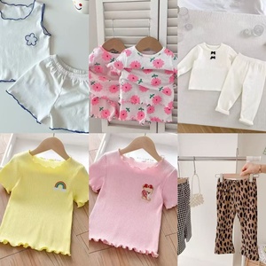 All'ingrosso in cina set di vestiti estivi per bambini t-shirt <span class=keywords><strong>abbigliamento</strong></span> per bambini a maniche corte per bambini - Product Image 2