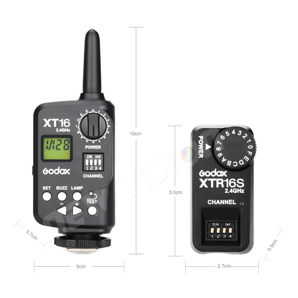 Godox XT-16S Flash Trigger - Wireless Control for Speedlites