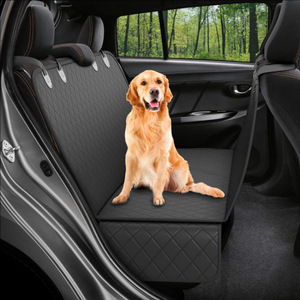 Alfombrilla impermeable para mascotas, funda para asiento trasero para perros y gatos, forma rectangular plegable, Material de tela de Color sólido - Product Image 5