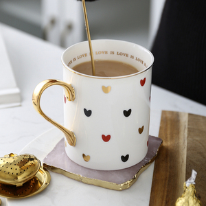 Mug en porcelaine fine personnalisé avec un design de cœur mignon Mug d'amour Cadeau de Saint-<span class=keywords><strong>Valentin</strong></span> Mug - Product Image 6