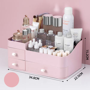 3层现代化妆收纳器大容量抽屉浴室书桌台面梳妆台收纳器-化妆品收纳器 - Product Image 2