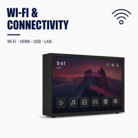 Papan Layar Televisi Luar Ruangan Sinmar 43 50 55 65 Inci 4k Android Smart TV Tahan Air untuk Truk Makanan