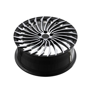 Rimpower <span class=keywords><strong>20</strong></span> 21 22 23 24 inch đen Gia công mặt 5x108 một mảnh bánh xe giả mạo phù hợp cho geely mongaro - Product Image 2