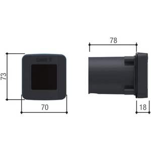 Paires de photocellules encastrées Came Dlx30cip, portée 30m, étanches IP54, 12/24V, en plastique - Product Image 3
