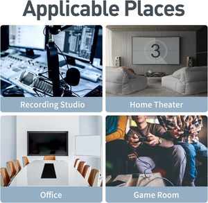 Auslet 12 Gói Cách Âm Studio Nêm <span class=keywords><strong>Acoustic</strong></span> Bọt Tự Dính Cách Âm Tấm Tường - Product Image 6