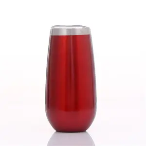 6 OZ глоток яичной скорлупы 304 из нержавеющей стали в форме бокала с красным вином большой живот яйцо u-образный вакуумной пивная кружка