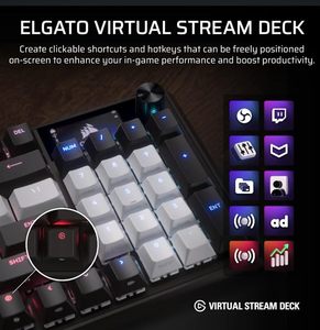 Teclado Mecánico para Juegos Vanguard 96 con Cable, Diseño OEM ODM, 96 Teclas, Interruptores MLX Quantum, 8000Hz de Frecuencia de Sondeo, Pantalla LCD, Virtual Stream D - Product Image 6