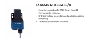 Sensor de Seguridad RFID de Alta Codificación a Prueba de Explosiones Schmersal EX-RSS16-I2-D-10M-3G/D 103034308 con Carcasa Termoplástica - Product Image 2