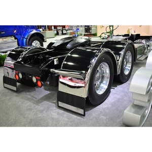 PINOMETAL 80'' Garde-boue lisse en acier inoxydable pour camion à essieu simple avec bord roulé - Product Image 5