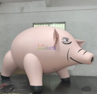 Type de ballon ballon gonflable géant d'hélium annonçant le cochon volant gonflable rose pour le défilé de vacances