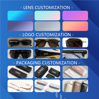 NOUVEAU Lunettes de soleil optiques super rétro, lunettes de soleil UV400, logo personnalisé, lunettes de soleil personnalisées pour hommes et femmes