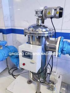 Machine de filtration automatique verticale pour jus, lait et produits laitiers, avec <span class=keywords><strong>filtre</strong></span> autonettoyant PLC, pour usine agroalimentaire - Product Image 3