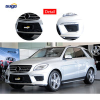 Kit carrosserie GUGO W166 pour Mercedes-Benz ML 2012-2015, mise à niveau au style ML63 AMG, pare-chocs avant et arrière avec embouts d'échappement