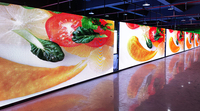 Fondo de escenario gigante para exteriores, pantalla LED para pared de vídeo, sin costuras, alquiler, P3.91, P2.976, P2.6, 500x500mm