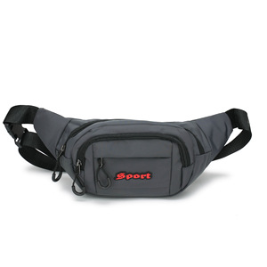 Sac bandoulière sport unisexe imperméable avec poche pour téléphone et sangle détachable gris été 2025 - Product Image 2