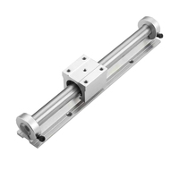Rail linéaire à bas prix en alliage d'aluminium, support d'axe rond SBR25 pour conception de rail linéaire CNC