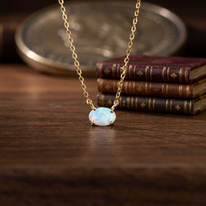 Collier pendentif ovale en diamant de laboratoire, chaîne en argent plaqué, serti de griffes, pour femme, certifié luxe, usage quotidien, cadeau - Product Image 3
