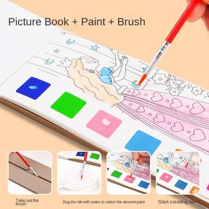 Libro de Dibujo <span class=keywords><strong>para</strong></span> Niños, Pintura con Acuarelas, Rotuladores de Graffiti, Libro de <span class=keywords><strong>Colorear</strong></span> <span class=keywords><strong>para</strong></span> Jardín de Infancia, Papel Transparente - Product Image 3