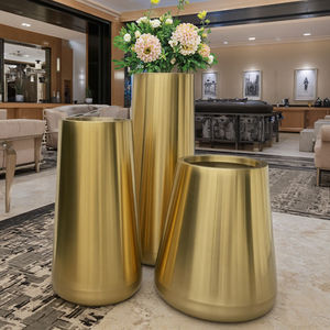 แจกันตกแต่งบ้านหรูหรา แจกันทรงสูง กระถางต้นไม้และกระถางปลูกต้นไม้ แจกันตั้งพื้นทรงสูงขนาดใหญ่ สำหรับปลูกต้นไม้ในร่ม - Product Image 5