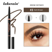 Pensil Alis Segitiga Lakerain Tahan Air Tahan Keringat dengan Sentuhan Alami Seperti Rambut 3D Pensil Alis Segitiga Berbentuk Ramping
