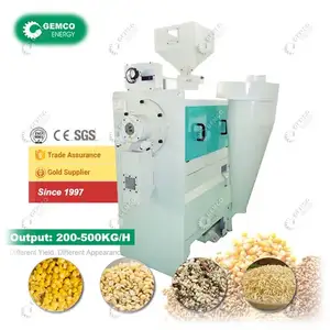 100% Positive Feedback Maize Rice Sorghum Black Gram Wheat Peeling Machine for Dry Wet Dehulling Dehusking Corn Millet Lentil