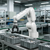 Robot de 6 Ejes con Carga Útil de 12 kg, IP67, Precisión de ±0.03 mm en la Muñeca, Alcance Compacto de 907 mm para Ensamblaje de Precisión en Celdas Pequeñas, Fijación y Calibración