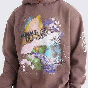 Ensemble de survêtement pour homme, sweat-shirt à capuche imprimé et pantalon de survêtement, deux pièces, streetwear, survêtement personnalisé, vente en gros OEM - Product Image 6
