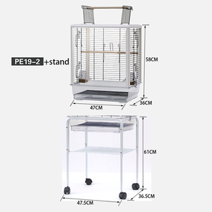 Vente en gros Cage à oiseaux pinson perroquet en métal cage à oiseaux petits animaux cage à oiseaux - Product Image 5