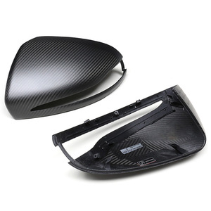 ฝาครอบกระจกมองหลังคาร์บอนไฟเบอร์สีดำสำหรับ Mercedes-Benz C-Class E-Class S-Class GLC CLS GLA GLB - Product Image 1