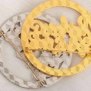 Broche de Moda al por Mayor con Pedrería '<span class=keywords><strong>Es</strong></span> Mi Cumpleaños', Pin Circular de Cristal para Fiesta de Cumpleaños, Regalo de Joyería para Mujeres y Niñas - Product Image 6