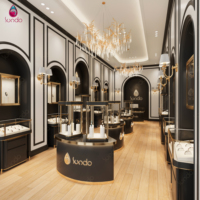 Conception de comptoir de bijouterie sur mesure Sundo, mobilier de magasin de montres et de bijoux, décoration complète du magasin, design gratuit