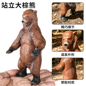 Modèles d'animaux de simulation solides yxs pour enfants, y compris de grands ours bruns, pythons noirs, chameaux, bovins sauvages, Chine - Product Image 4