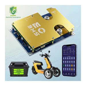 ECBMS 8s 20s 13s 36v 60v 300a 80a DIY BMS LiFePO4 リチウムイオン BT アクティブバランス バッテリーモニター ポータブル電源 バッテリーパック - Product Image 1