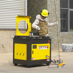 Machine à cintrer les barres d'acier semi-automatique GW42J 32 mm, plieuse de barres d'armature, acier inoxydable, acier au carbone, moteur à engrenages - Product Image 2