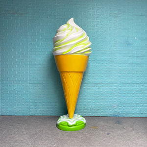 3ft kek dondurma heykeli/büyük reçine dondurma sahne/köpük cupcake dev dondurma koni - Product Image 5